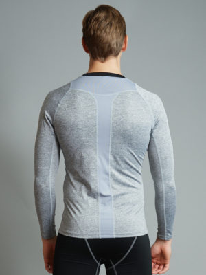Compression Long sleeve shirt Comp Grey back