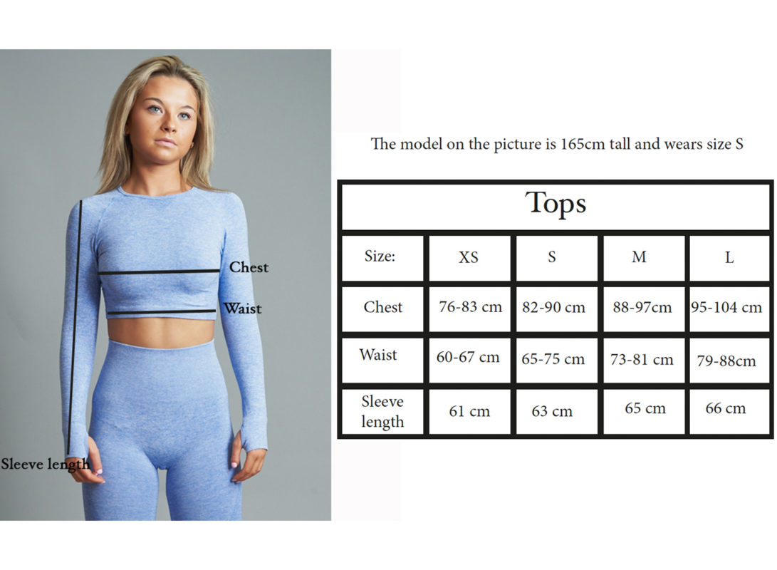 Size Chart Womens Tops
