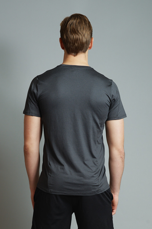 T-shirt Plain Grey back