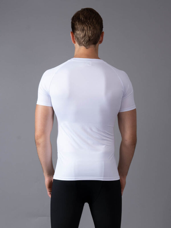 Compression t-shirt Adapt White back