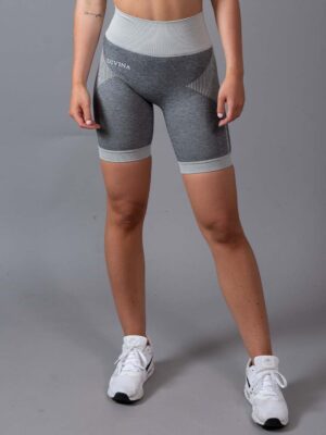 Seamless Scrunch Shorts Aptus grey front