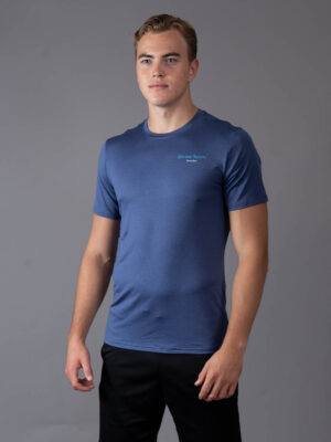 T-shirt Plain blue front