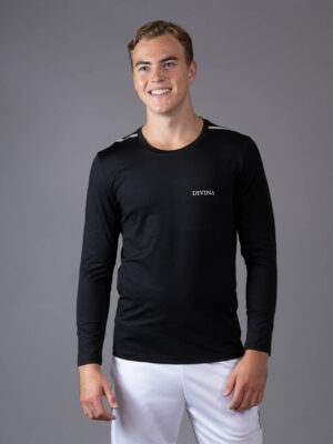 Long Sleeve Shadow Black front