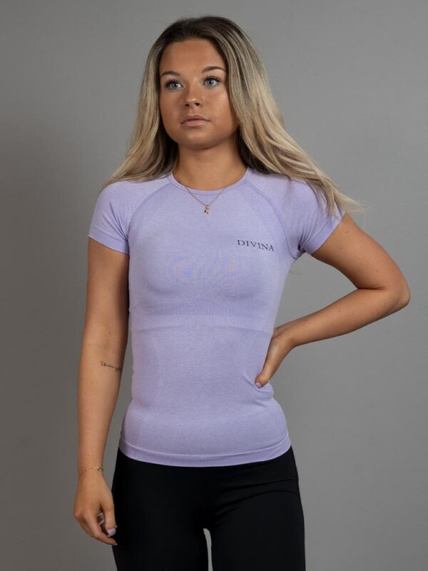 T-shirt Opti purple front