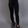 Fleece base layer tights black front