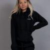 Womens hoodie comfy black front