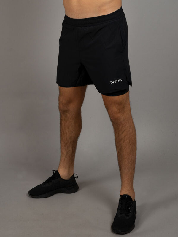 2 in 1 Shorts Fungor Black Side