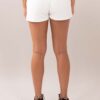 Comfy white shorts women back
