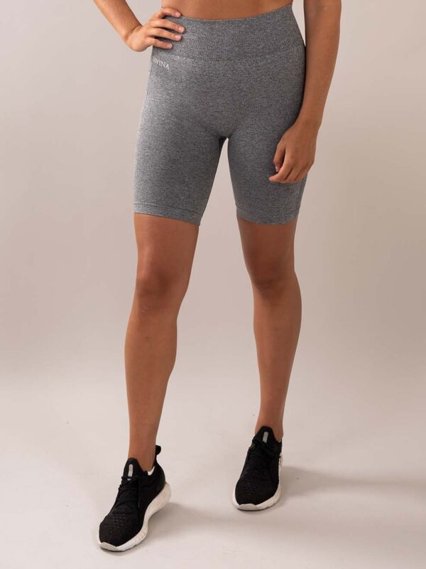 Four grey Seamless Shorts front