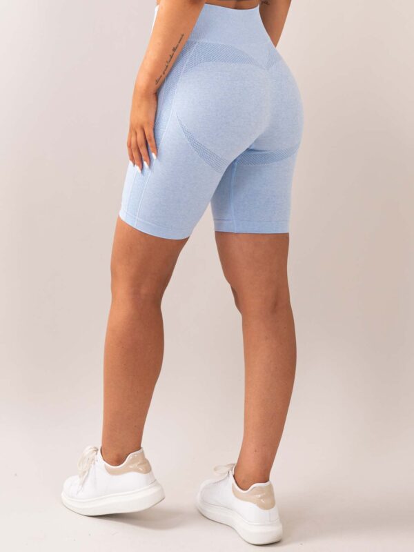 Four blue seamless shorts side 2