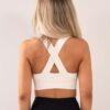 Ribbed seamless Grade sports bra white back