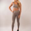 Ribbed seamless Lenis BH Set Cappuccino side