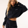Cropped Hoodie Comfy Navy front