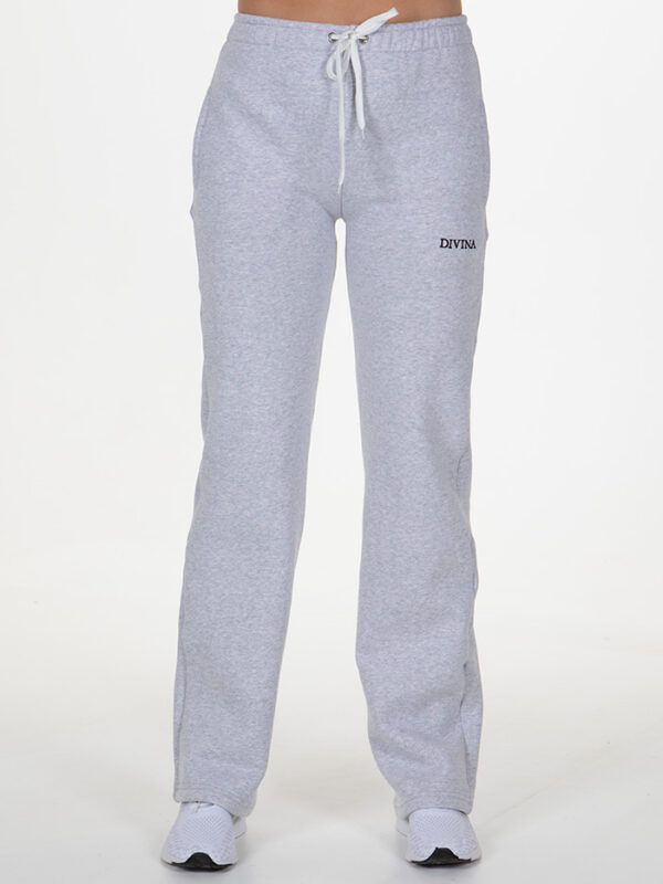 Wide Comfy Pants Grey Front